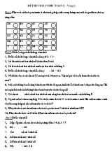 Đề thi violympic môn Toán Khối 2 qua các vòng